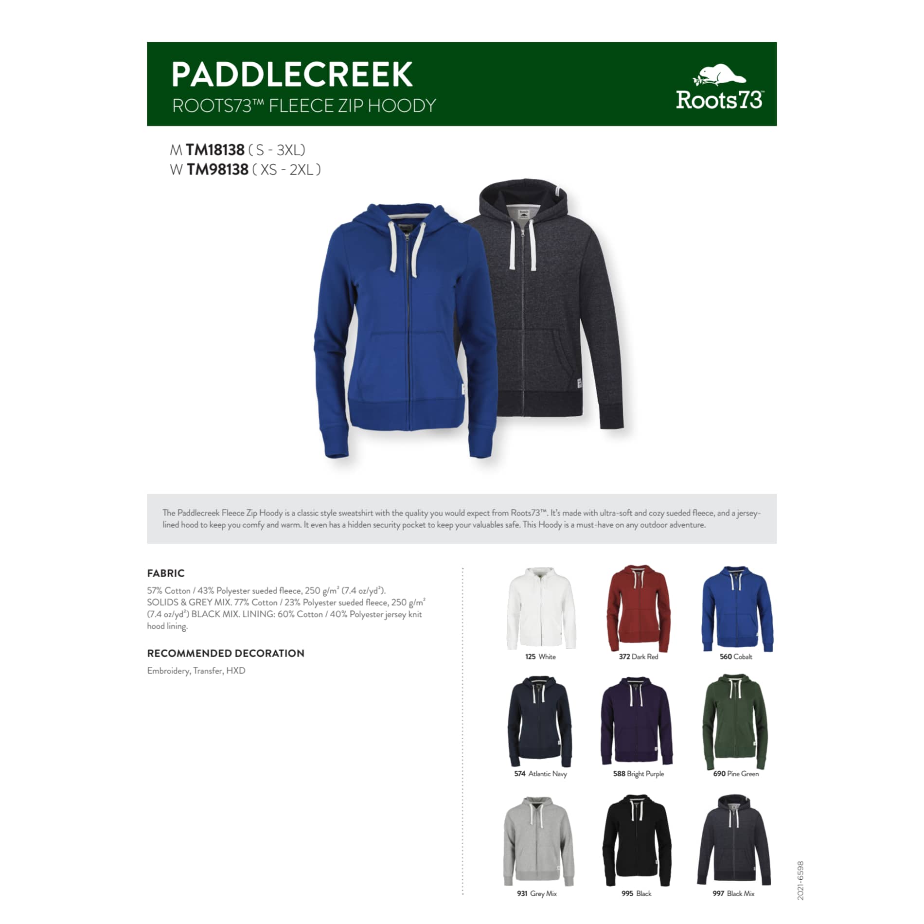 Men's PADDLECREEK Roots73 FZ Hoody