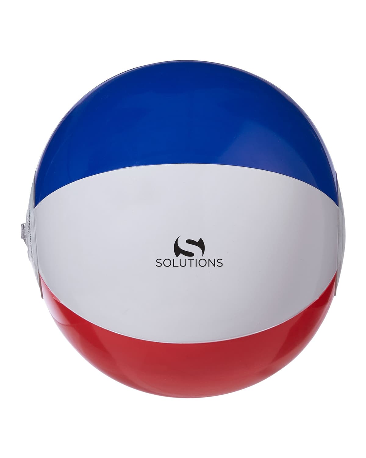 10" Patriotic Red, White And Blue Beach Ball.
