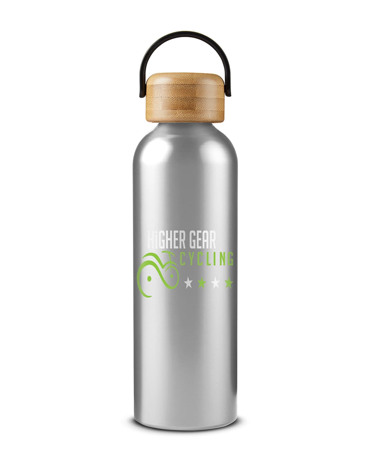 24 oz. Vigor Aluminum Bottle With Bamboo Lid.
