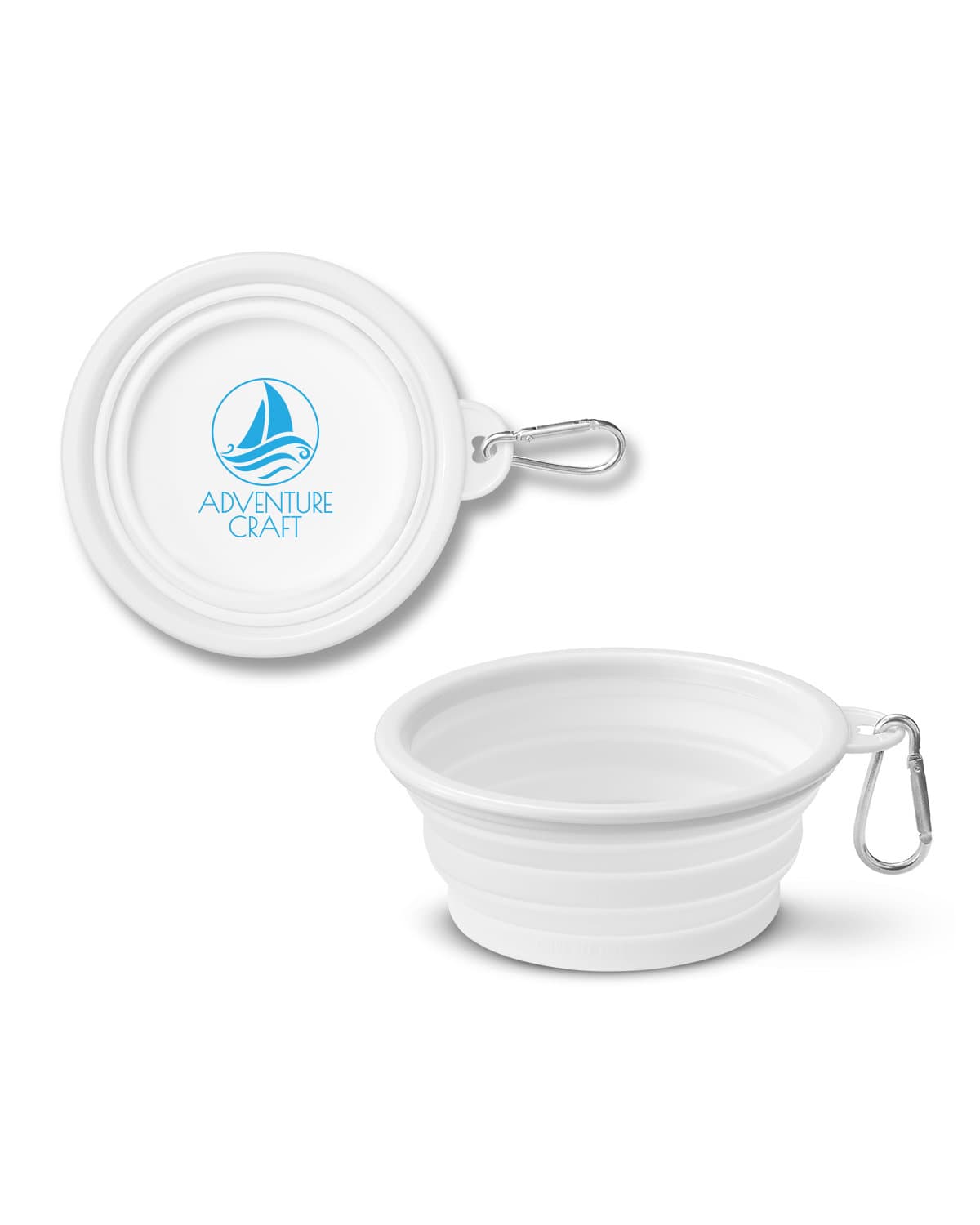 Collapsible Pet Bowl With Carabiner.
