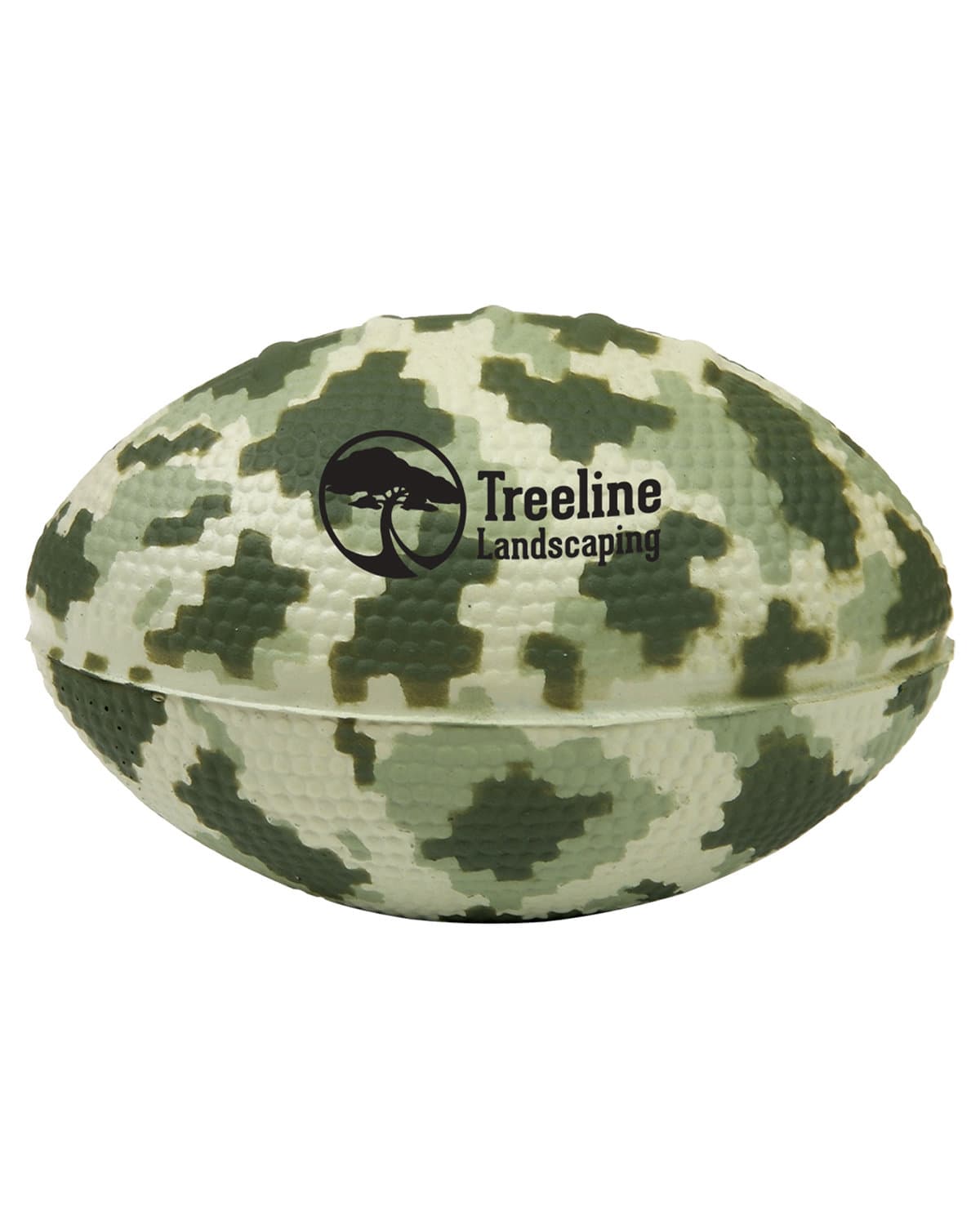 Digi Camo Football Shape Stress Ball.