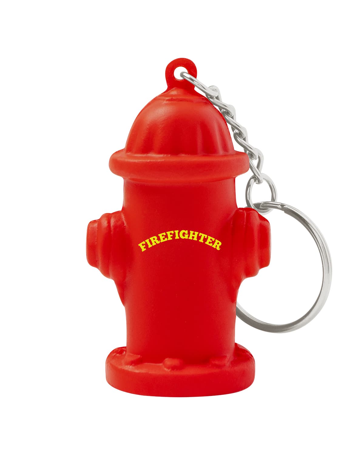 Fire Hydrant Shape Stress Ball Keychain.