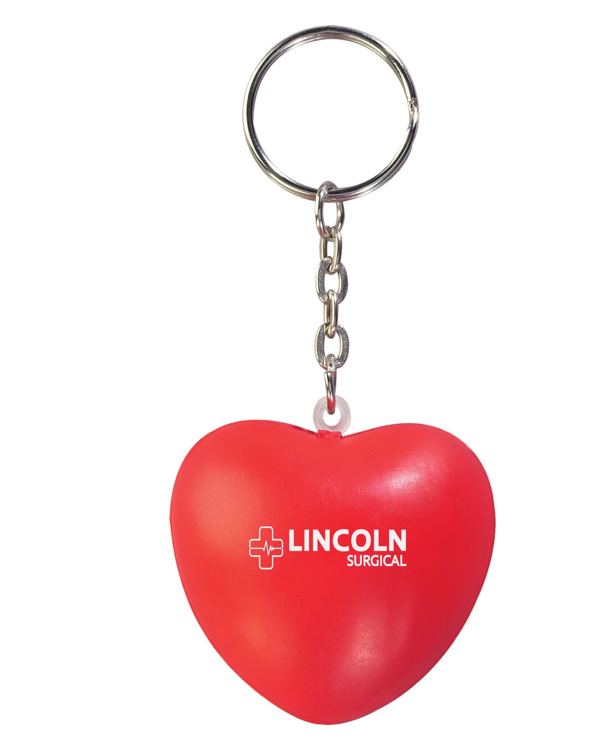 Heart Shape Stress Ball Keychain.