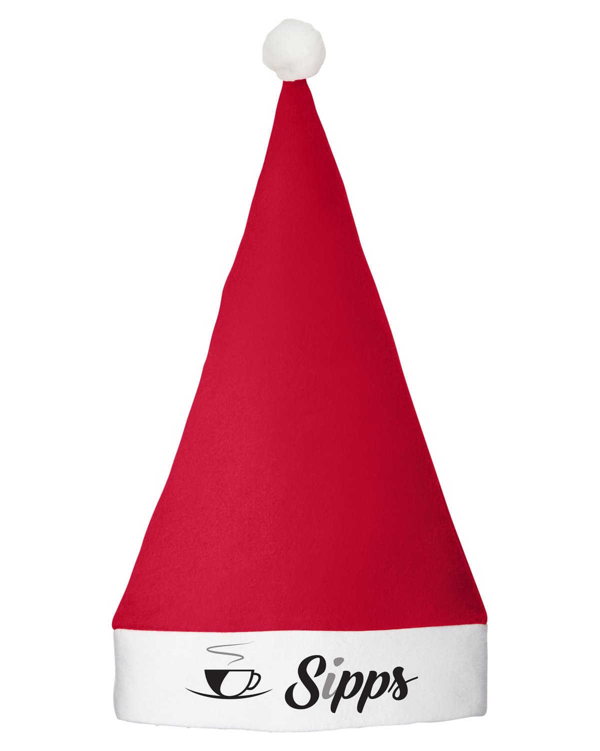 Holiday Christmas Felt Santa Hat.