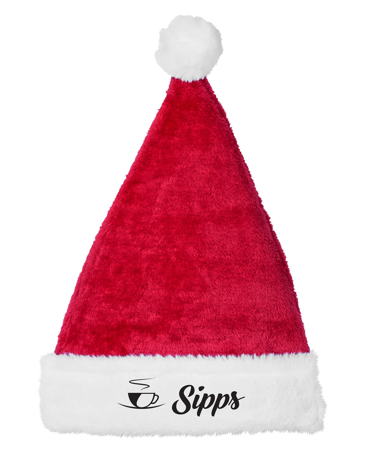 Holiday Christmas Plush Santa Hat.