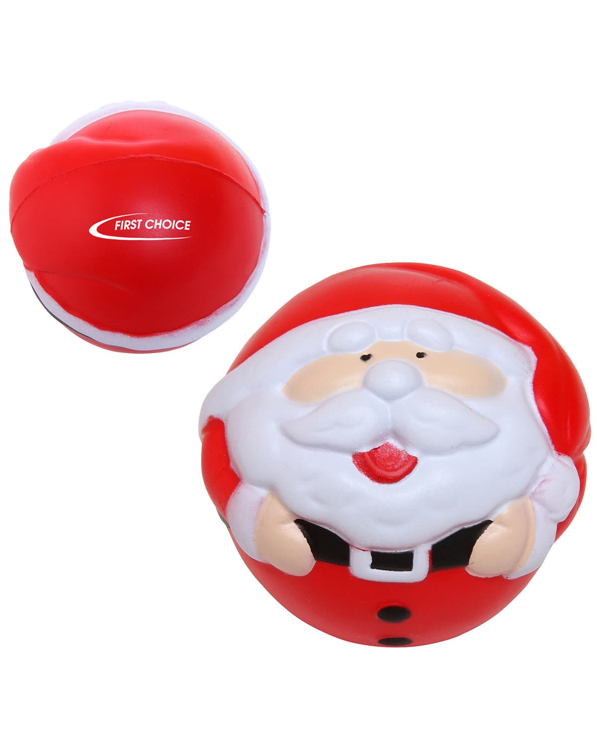 Holiday Christmas Santa Shape Stress Ball.