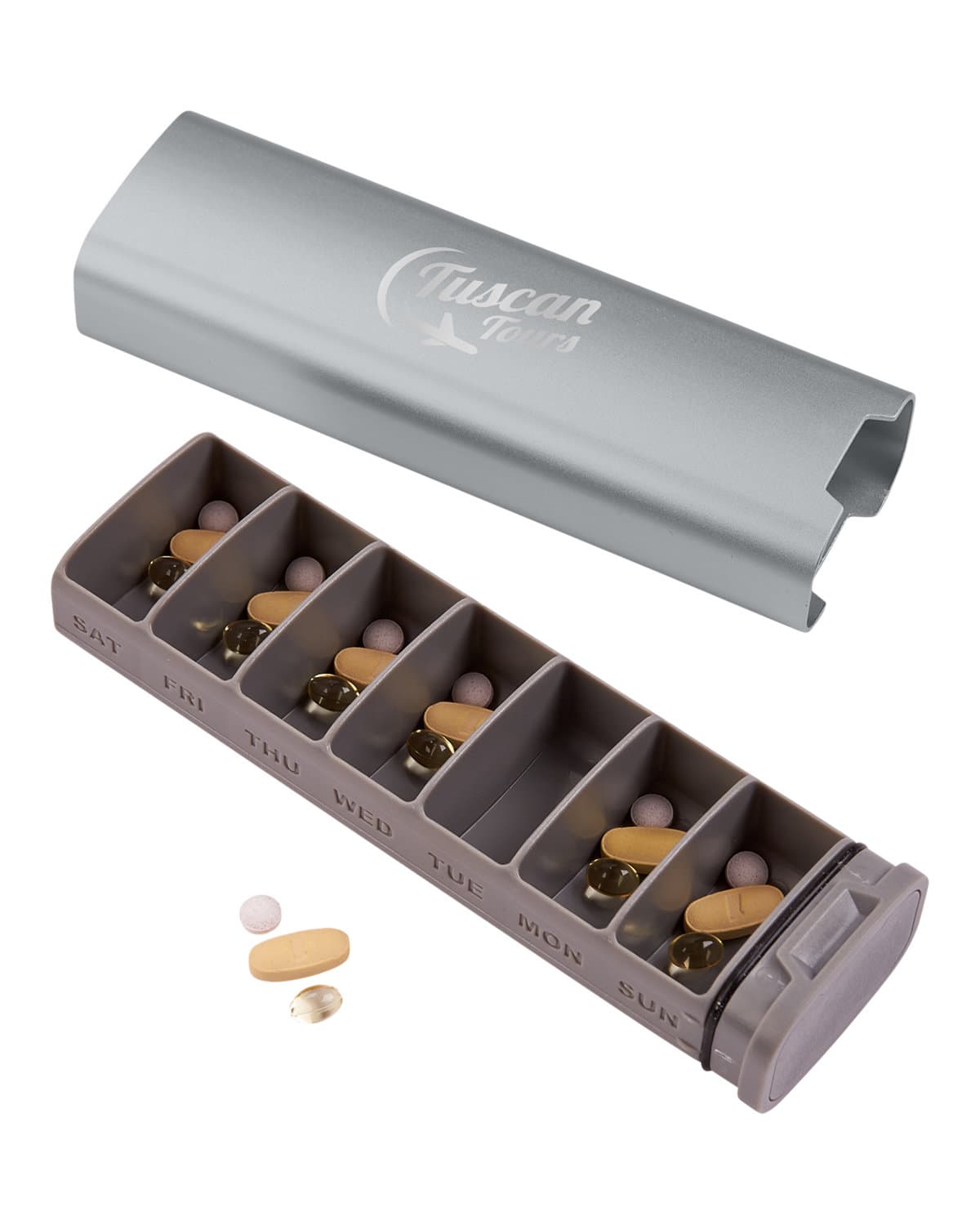 In Transit Travel Weekly Pill Organizer Box.