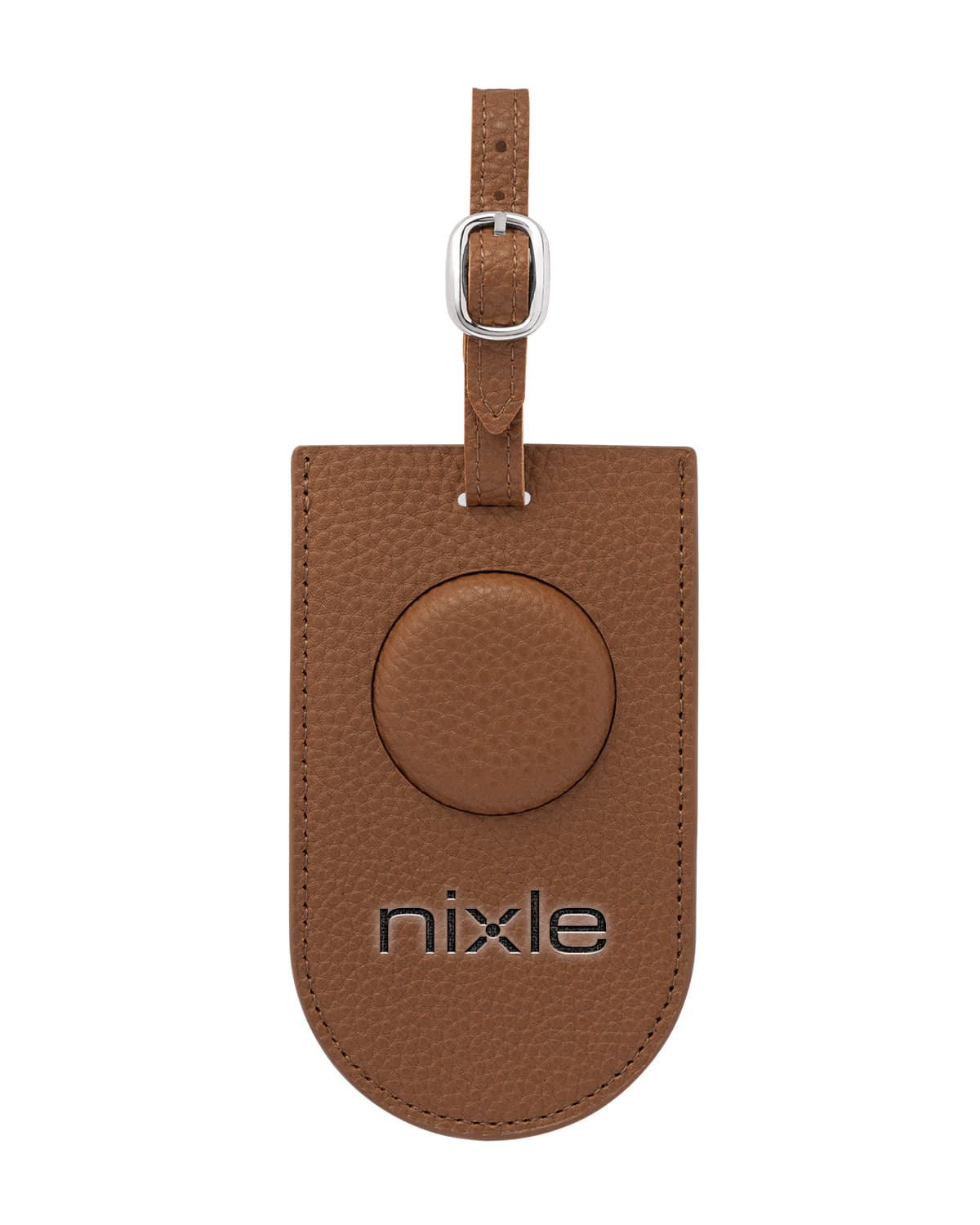 Pebble Grain AirTag Luggage Tag.