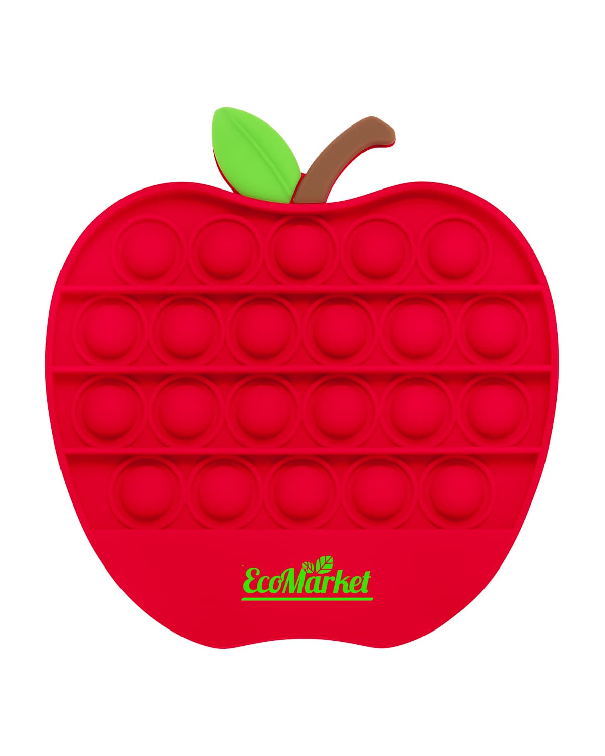 Push Pop Bubble Apple Shape Fidget Sensory Toy.