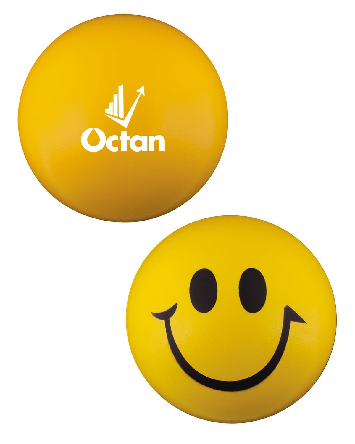 Round Smiley Face Shape Stress Ball.