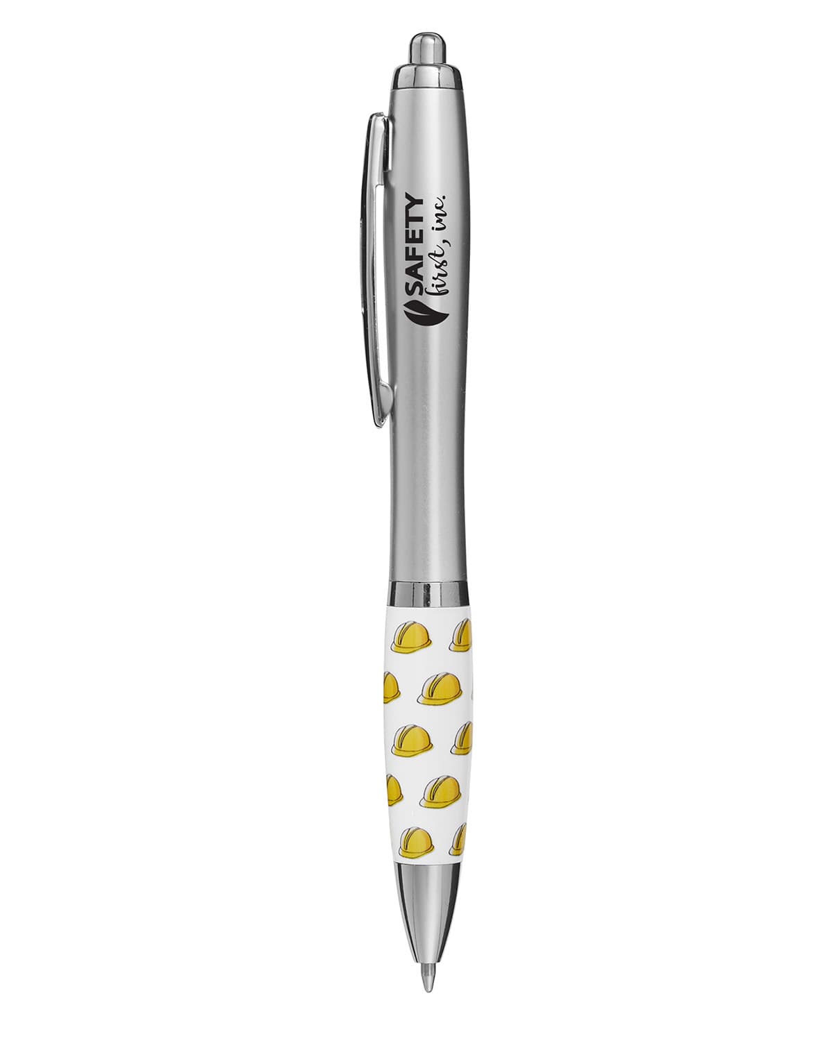Safety Awareness Construction Hard Hat Recycled ABS Ballpoint Pen.