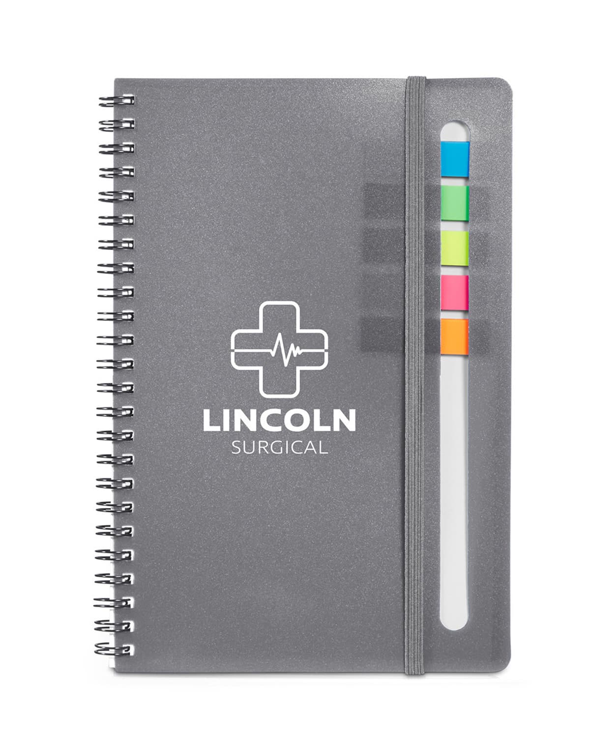 Semester Spiral Notebook With Sticky Flags 6.25" x 8.5".