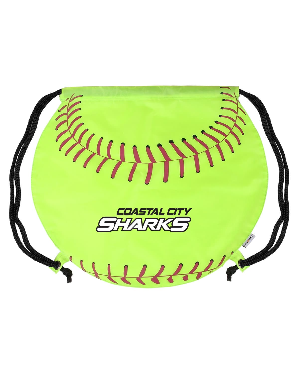 Softball Drawstring Bag. - Image 1