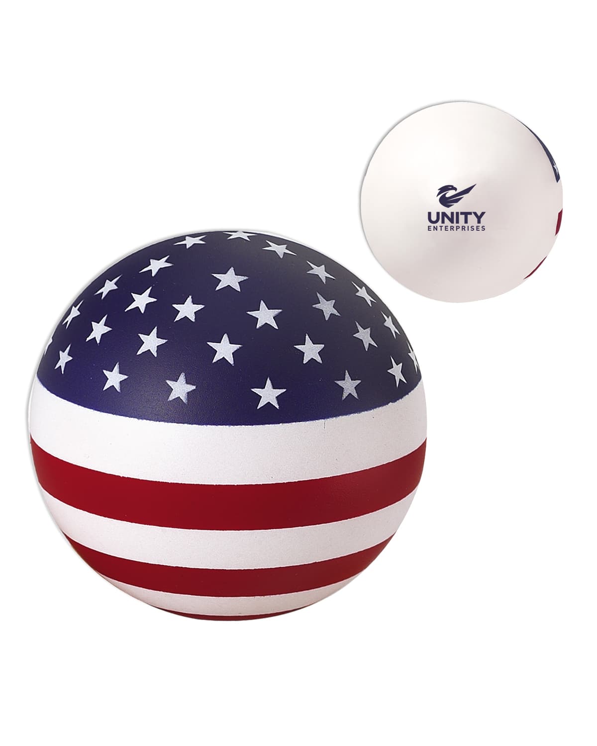 Stars and Stripes Patriotic Round Stress Ball.
