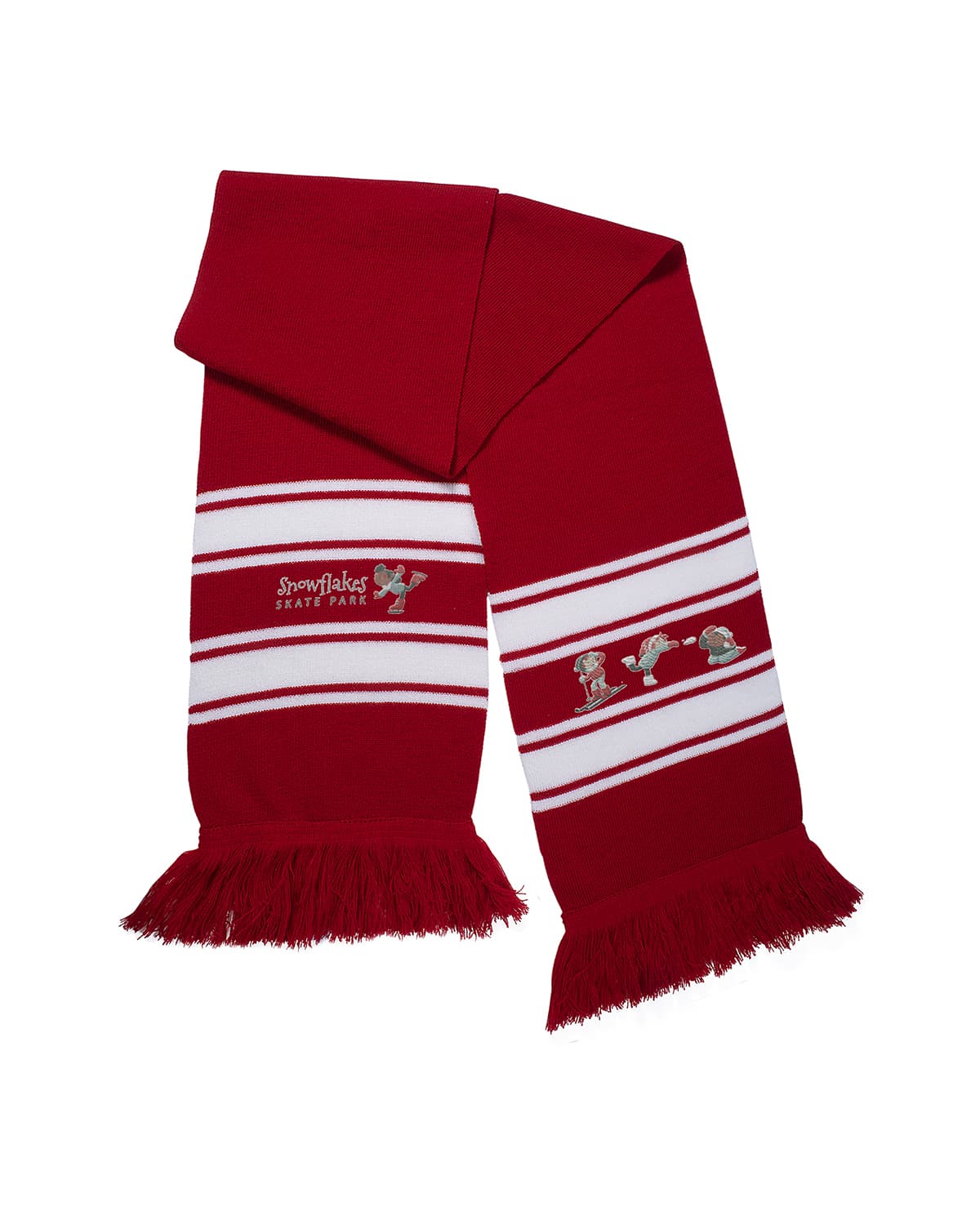 Stripe Knit Scarf.