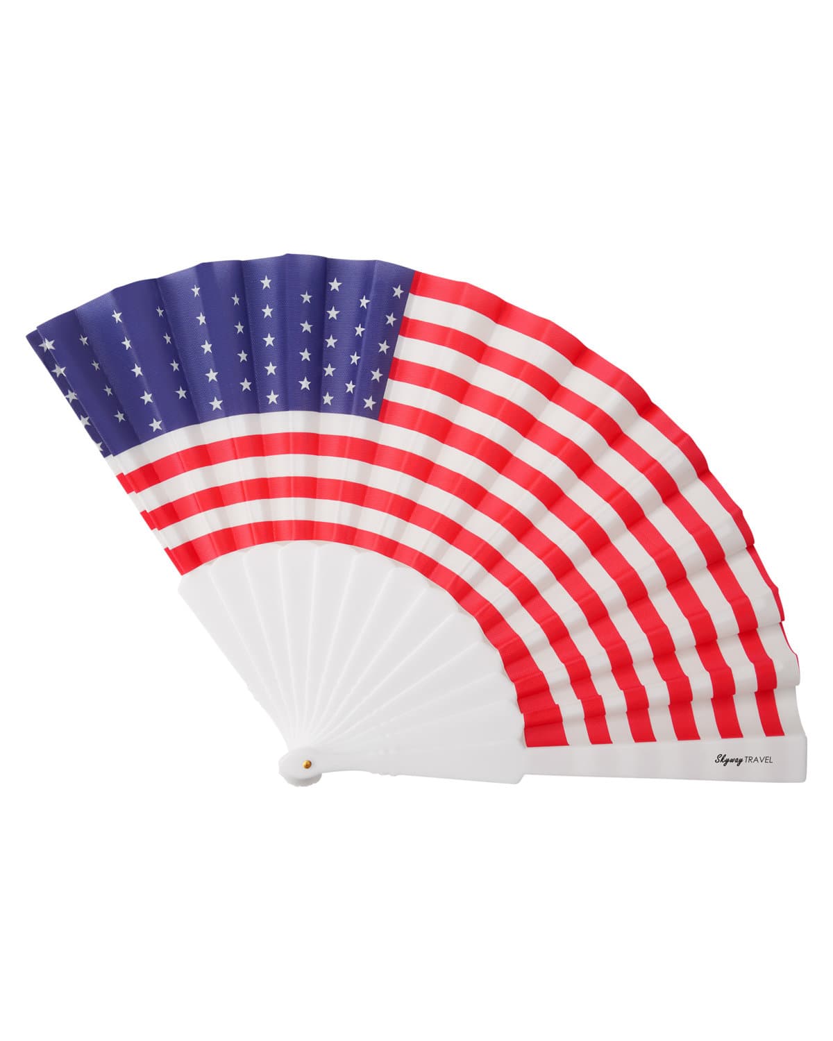 USA Patriotic Folding Handheld Fan.