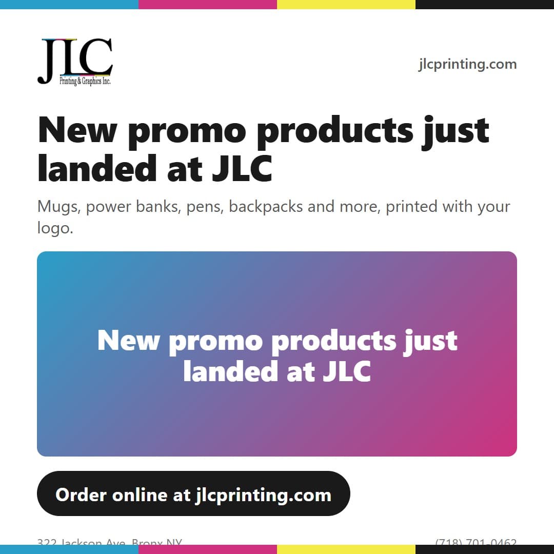 New promo products just landed at JLC